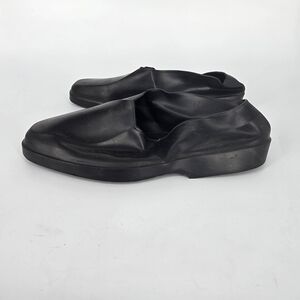 Totes Black Rubber Shoe Covers Loafer Style Rain Snow Protection Vtg M